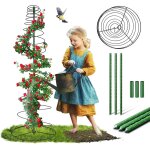 Asfasfq - tuteur plante grimpante en metal, support pour plantes grimpantes 47cm - 135cm, treillis pour ...