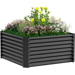 Asfasfq - velpax jardinire surleve en mtal, 122 x 122 x 61 cm, rsistant aux intempries bac potager ...