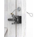 Asfasfq - verrou de portail verrouillage automatique, serrure mtal a boulon, loquet acier a gravit ...