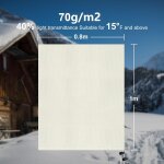 Asfasfq - voile d'hivernage plante housses protection: 70g / m 80 cm x 100 cm avec fermeture éclair pour ... Asfasfq - voile d'hivernage plante housses protection: 70g / m 80 cm x 100 cm avec fermeture éclair pour ...