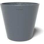 Asfasfq - vp012001 conico 20 pot de fleurs, diamtre : 20 cm, forme ronde, couleur : gris, hauteur : ...