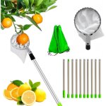 Asfasfq - wdkxcn cueille fruit telescopique, 3. 2m cueilleur de fruits avec manche tlescopique en alliage ...
