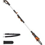 Asfasfq - worx elagueuse trononneuse sans fil 20v wg349e. 9, guide de 20 cm, manche tlescopiqueavec ...