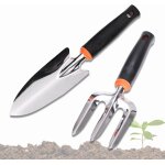 Asfasfq - xlwen kit de outillage de jardin, ensemble truelle et fourche en acier inoxydable, truelle ...