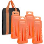 Asfasfq - yardmaris lot de 4 cales d'abattage - en plastique - 14, 7 cm - avec sac - avec pointes - pour ...