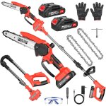 Asfasfq - yospinber 2 en 1 elagueuse sur perche sans fil, tlescopique elagueur, 180cm tronconneuse electrique ...