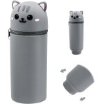 Asfasfq - yueioddkl kawaii trousse 2 en 1, en silicone souple, tlescopique, porte - crayon, pour filles ...