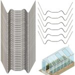 Asfasfq - zorvuji 50 pices de clips serre, fixation pour plaque polycarbonate alvolaire pour accessoires ...