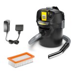 Aspirateur de cendes sans fil karcher ad 2 - batterie 18v 2. 5 ah - chargeur