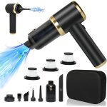 Aspirateur  main sans fil avec sac, puissance d'aspiration 10 000 pa avec batteries de 4000 mah, cyclonique ...