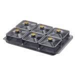 Assiette de service pour collations aux fruits secs, plateau multifonction de luxe pour noix, gris, 6 ...