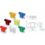 Assortiment de 100 micro fusibles low profile de 5  30 amp.