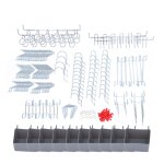 Assortiment de crochets pour panneau perforé, 228 pièces, kit d'organisation de rangement d'outils pour ... Assortiment de crochets pour panneau perforé, 228 pièces, kit d'organisation de rangement d'outils pour ...