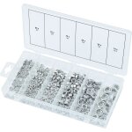 Assortiment d'crous en inox, 300 pcs (prix indicatif - ref vendue uniquement en prsentoir)