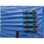Assortiment de limes d'atelier, 5 �l�ments, dans une sacoche � roulettes, long. : 300 mm, taille 2
