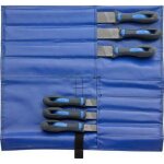 Assortiment de limes d'atelier, 6 �l�ments, dans une sacoche � roulettes, long. : 200 300 mm, taille ...