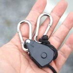 Attache a boucle de poulie de tente, coupe - vent r�glable, boucles d'arr�t de camping, tente, auvent, ...