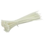 Attache cables 300 x 4. 8 blancs rilsan (naturel) - 100 colliers Attache cables 300 x 4. 8 blancs rilsan (naturel) - 100 colliers