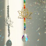 Attrape - soleil en cristal pour dcoration de jardin extrieur, attrape - lumire chakra, vitrail, d'arc ...