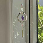 Attrape - soleil en verre  prisme en cristal, attrape - lumire, fabrication d'arc - en - ciel, pendentif ...