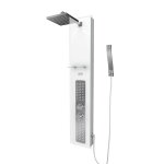 Aurlane colonne de douche hydromassante crystal blanc