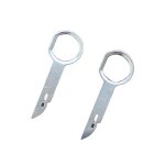 Auto trim outil de suppression kit pour voiture dash audio radio cd argent