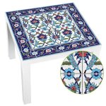 Autocollant mural marocain en tissu pour meubles, autocollant amovible, imperm�able, pour table, dessus ...