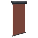 Auvent lat�ral de balcon 100x250 cm marron