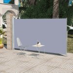 Auvent latral rtractable 160 x 300 cm gris