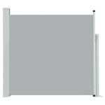Auvent lat�ral r�tractable de patio 170x300 cm gris