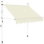Auvent manuel rtractable 150 cm crme