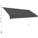 Auvent manuel rtractable 350 cm anthracite