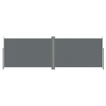 Auvent paravent store brise - vue latral rtractable de patio jardin terrasse balcon protection visuelle ...