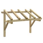 Auvent de porte 150x100x160 cm bois de pin solide Auvent de porte 150x100x160 cm bois de pin solide