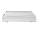Auvent de porte d'entre - duoku - 101, 6x106, 6 cm - marquise extrieure en aluminium - protection contre ...