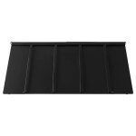Auvent de porte d'entre - duoku - 143x61 cm - marquise de porte extrieure mtal - cadre acier - abri ...