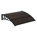 Auvent de porte d'entre marquise d'accueil rsistante aux intempries abs polycarbonate aluminium 120 ...