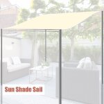 Auvent de protection solaire en polyester, r�sistant a l'usure, bloc uv, facile a installer, voile d'ombrage ...