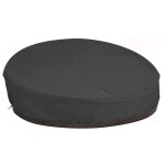 Auvent rond imperm�able d'ext�rieur pour lit, canap� et mobilier de jardin - noir, 228 cm