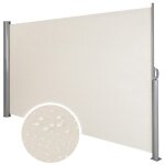 Auvent store lat�ral brise - vue abri soleil aluminium r�tractable 160 x 300 cm beige helloshop26 08 ...