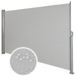 Auvent store lat�ral brise - vue abri soleil aluminium r�tractable 160 x 300 cm gris helloshop26 08 0000529 ...