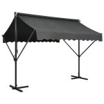 Auvent sur pied 300 x 300 cm anthracite