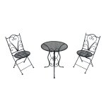 Axi eloise table et chaise bistrot, 2 chaises 1 table, ensemble bistro ext�rieur imprim� gris - salon ...
