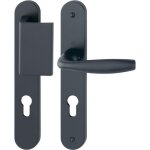 B?quille double sur plaque pali?re 195 mm new york per?age oblong porte 4857 mm aluminium aspect inox ...