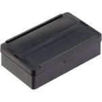 Bac � charni�re esd alutec 1308. 030 (l x h x p) 136 x 87 x 35 mm noir 1 pc(s)