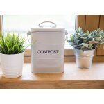 Bac  compost en acier gris franais 3l