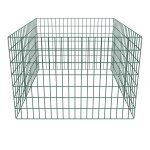 Bac  compost carr en maille de jardin 100 x 100 x 70 cm
