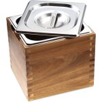 Bac a compost de cuisine avec couvercle et boîte en bois d'acacia, récipient a compost de cuisine anti ... Bac a compost de cuisine avec couvercle et boîte en bois d'acacia, récipient a compost de cuisine anti ...