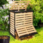 Bac de compostage en bois 360l Bac de compostage en bois 360l