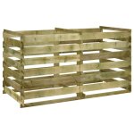 Bac de compostage  lattes pin imprgn fsc 160 x 80 x 58 cm